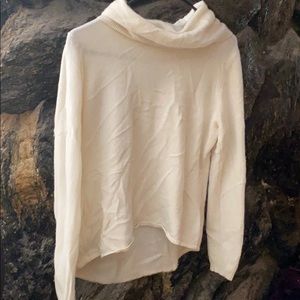 Soft turtle neck cream sweater